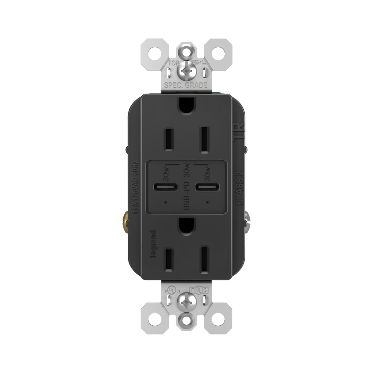 Pass & Seymour® R26USBPDBK